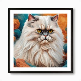 Cat With Yellow Eyes Art Print