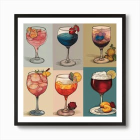 Default Drinks Inspired By Art And Literature Aesthetic 3 Art Print