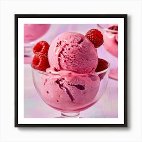 Raspberry Ice Cream 7 Art Print