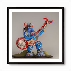 OCA DNA TY - Future Tribal Brave Guitar Artist Model Art Print