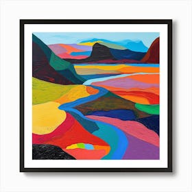 Colourful Abstract Tierra Del Fuego National Park Patagonia 2 Art Print