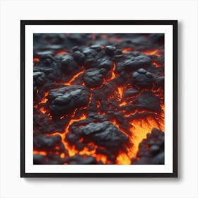 Close Up Of Lava 1 Art Print