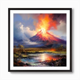 Lava Painting Art Print