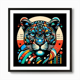 Psychedelic Tiger Art Print