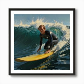 'Surfing' 3 Art Print