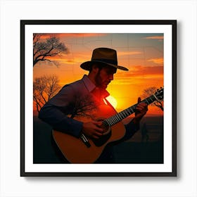 Acoustic Guitar 9 Art Print