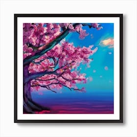 Cherry Blossom Tree Art Print