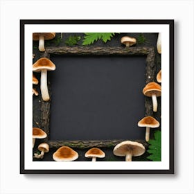 Frame Of Mushrooms 4 Art Print