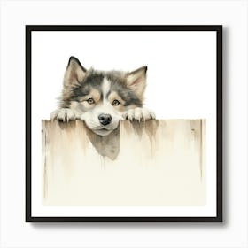 Husky Dog 5 Art Print