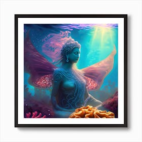 Siren Buddha #3 Art Print