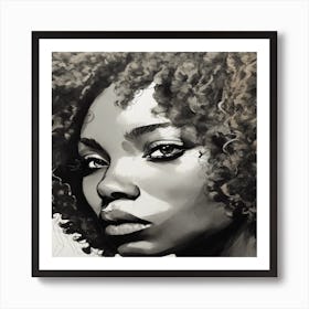 Portrait Of African American Woman Poster