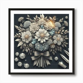 Bouquet Of Diamonds Art Print