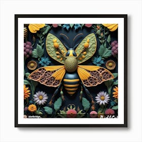 Gothic Bee 1 Art Print