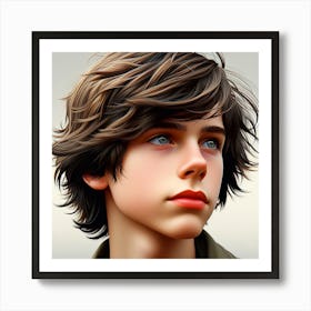 Portrait Of A Young Man 1 Art Print