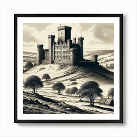 Castle Colouring Art Print