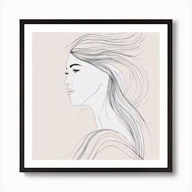 Minimalism Masterpiece, Trace In Line + Fine Gritty Texture + Complementary Pastel Scale + Abstract Art Print