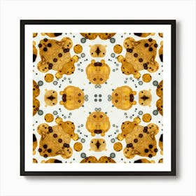 Yellow Spots A Pattern Art Print