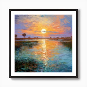 Seaside Charm: Impressionist Reverie Art Print