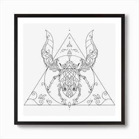 Mandala Insect 08 Art Print