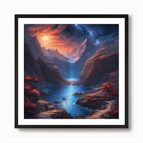 Fantasy Landscape Painting Art Print