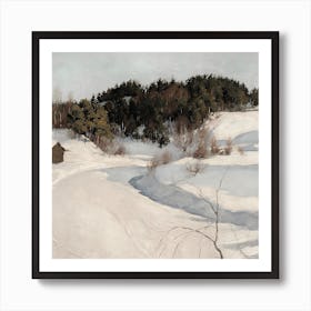 'Snowy Valley' Art Print