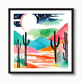 El Paso Under The Moon 05 1 Art Print