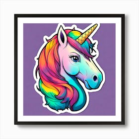 Unicorn Head Art Print