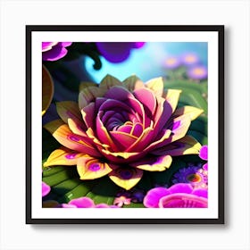 Lotus Flower Art Print