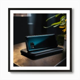 A Photo Of A Samsung Galaxy S23 Ultra Smartphone Art Print