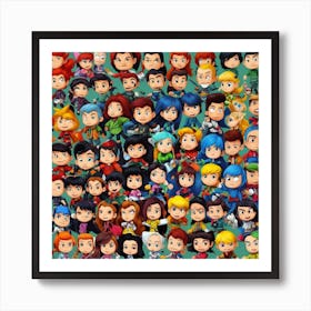 Dc Comics Characters Art Print