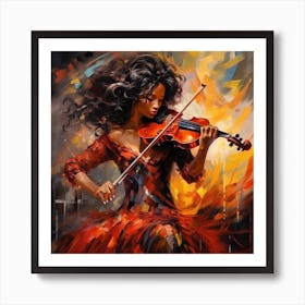 Violinist 4 Art Print