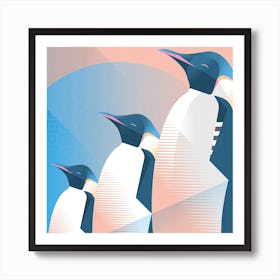 Emperor Penguin Square Art Print