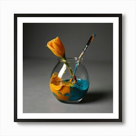 Flower In A Vase Art Print