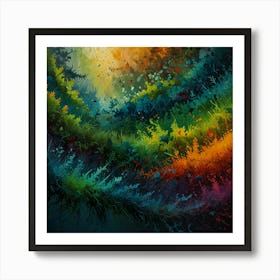 Rainbow Forest 1 Art Print