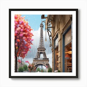 Paris Eiffel Tower Art Print