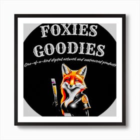 Foxies Goodies Art Print