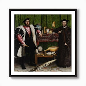 The Ambassadors, Hans Holbein Art Print