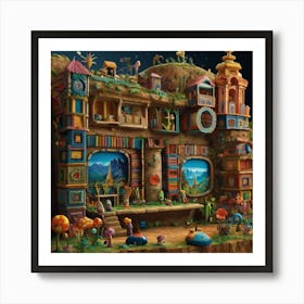 House In The Sky Art Print