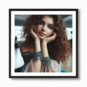 Beautiful Young Woman 1 Art Print