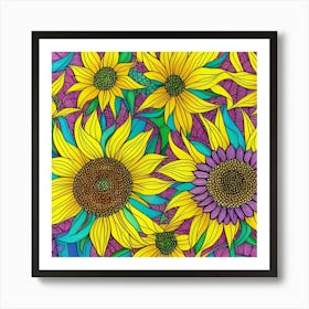 Sunflowers 9 Art Print