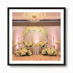 Flux Schnell A Lavish Wedding Decoration Setup With A Elegant 3 Poster