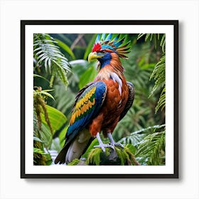 Colorful Parrot In The Jungle 2 Art Print