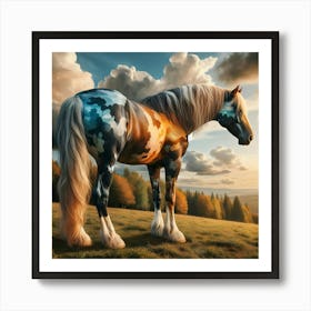 Abstract Horse Painting 4 Art Print