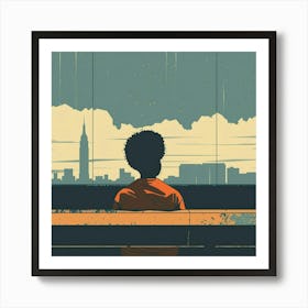 Boy In The Orange Jacket Art Print