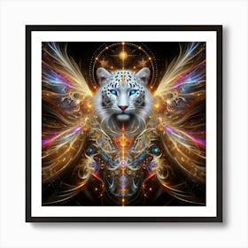 White Tiger Art Print