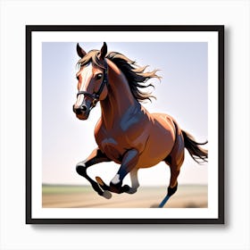 Horse Galloping 11 Art Print