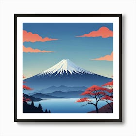 Japanese Mountains Art Print