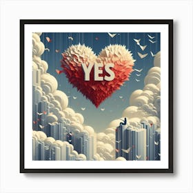 Valentine's Day Hearts 4 Art Print