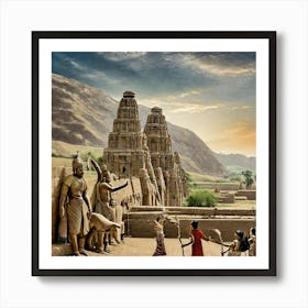 Firefly The Role Of Events And Celebrations In The Indus Valley Civilization Is Inferred From Archae (2) Art Print