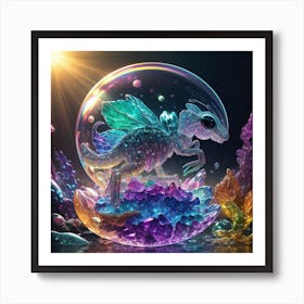 Dragon In A Bubble Art Print